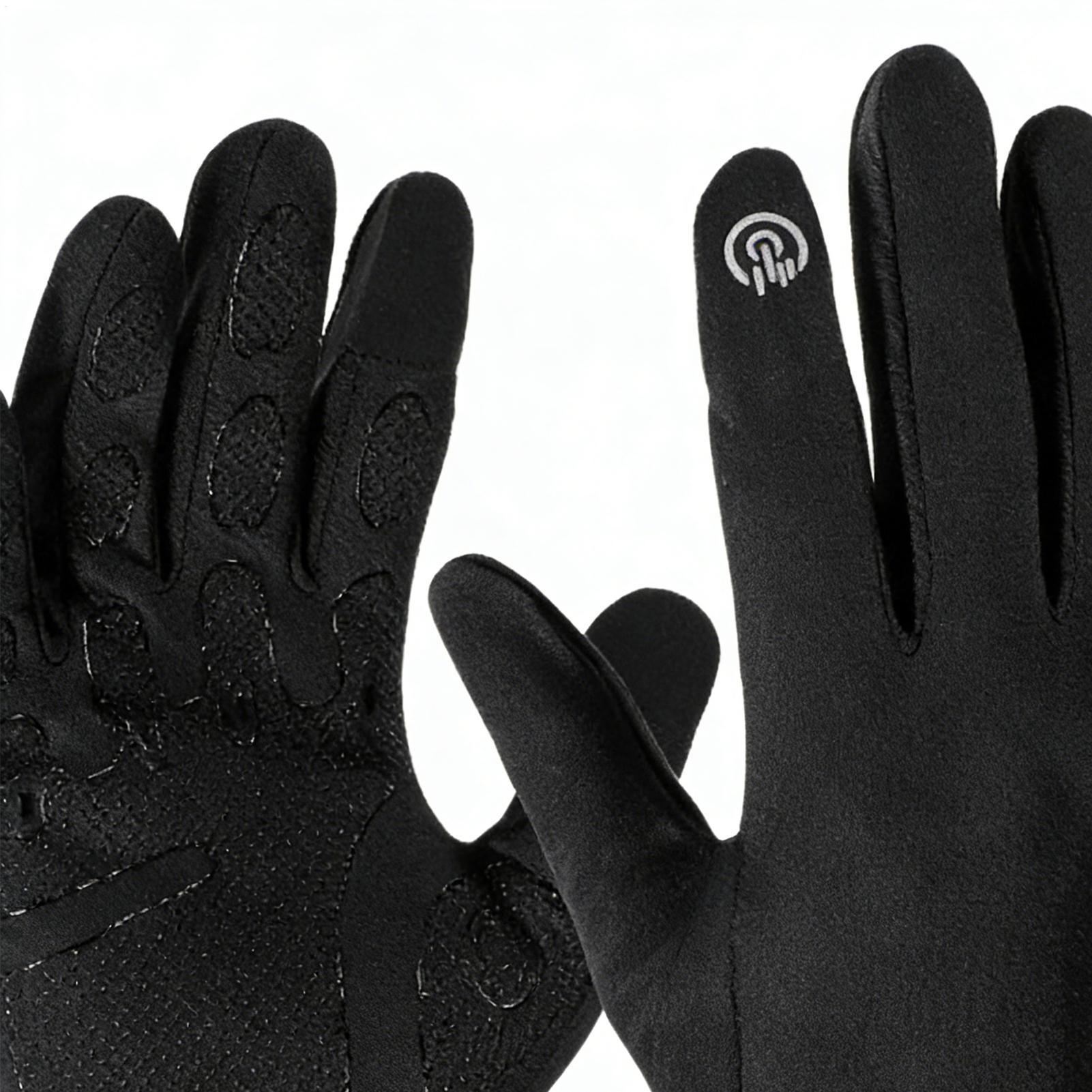 Running Gear In Cold Weather - Warme Fahrradhandschuhe, Vollfinger, kaltes Wetter, Outdoor-Ausrüstung,